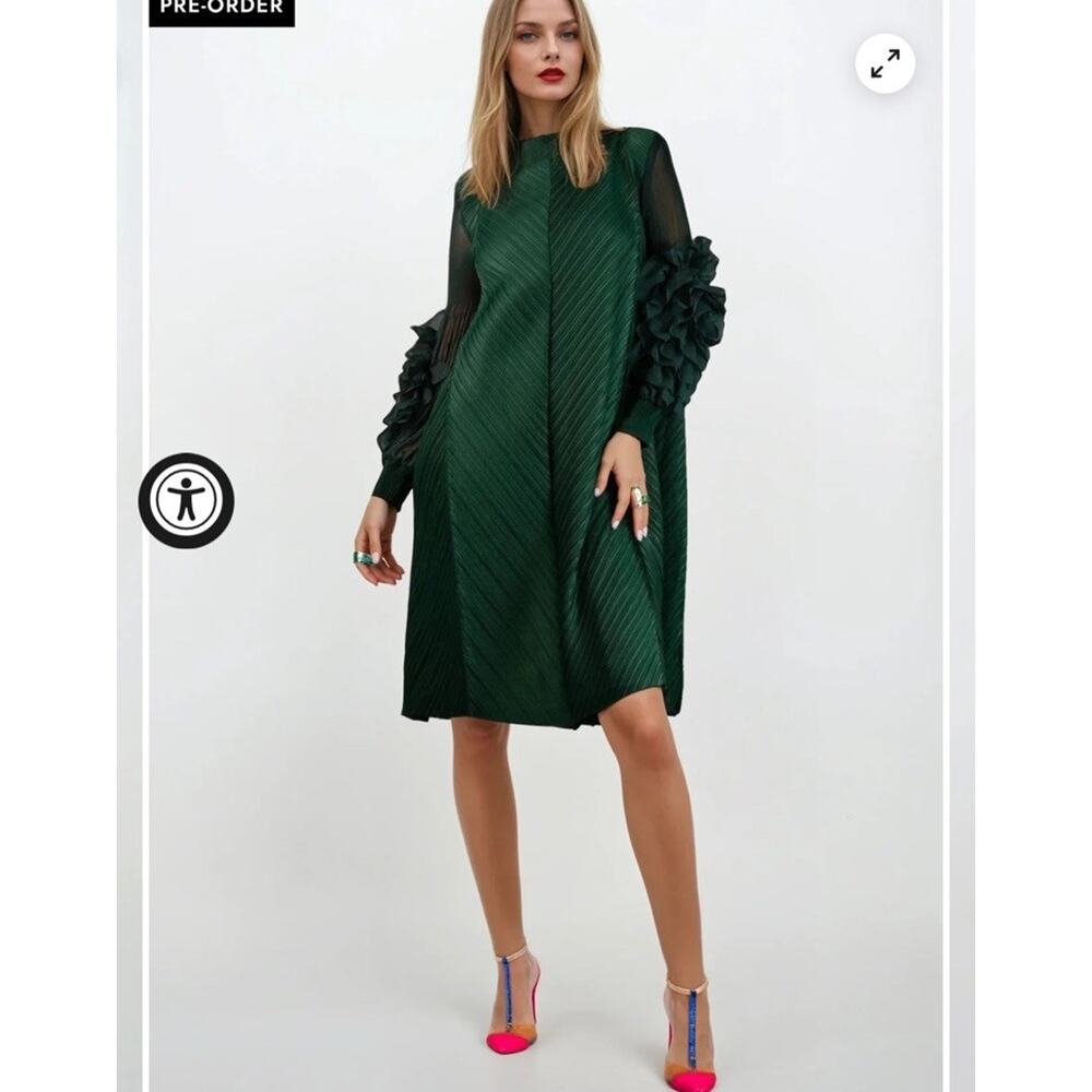 Elegant Green Dress - Picture 2 of 12